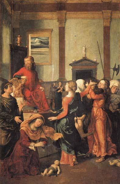 CAROTO, Giovanni Francesco The Massacre of the Innocent oil painting image